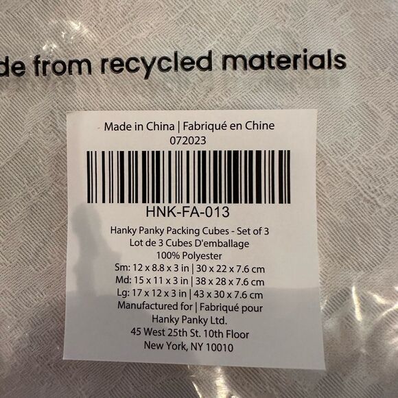 Hanky Panky 3 Pink Mauve Packing Cubes Bags - Picture 5 of 8